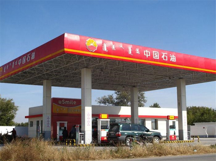 临沧加油站钢结构网架案例1